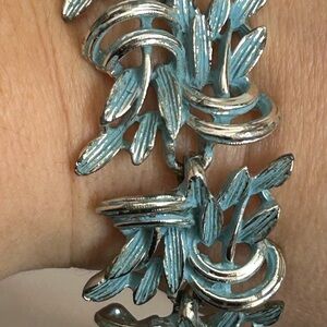 4/$100 BSK vintage silver chain bracelet 1960 -7 inch 🎁